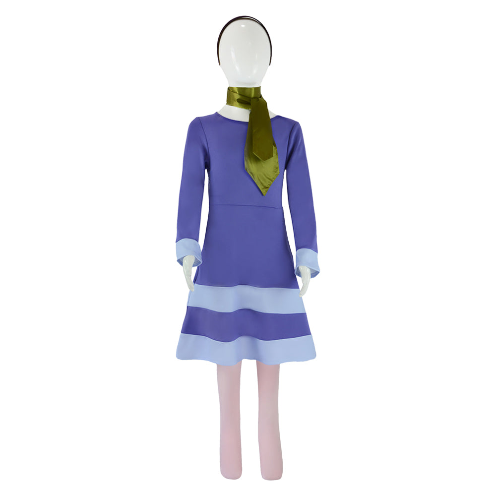 Enfant Scooby Doo Where Are You Daphne Blake Cosplay Costume
