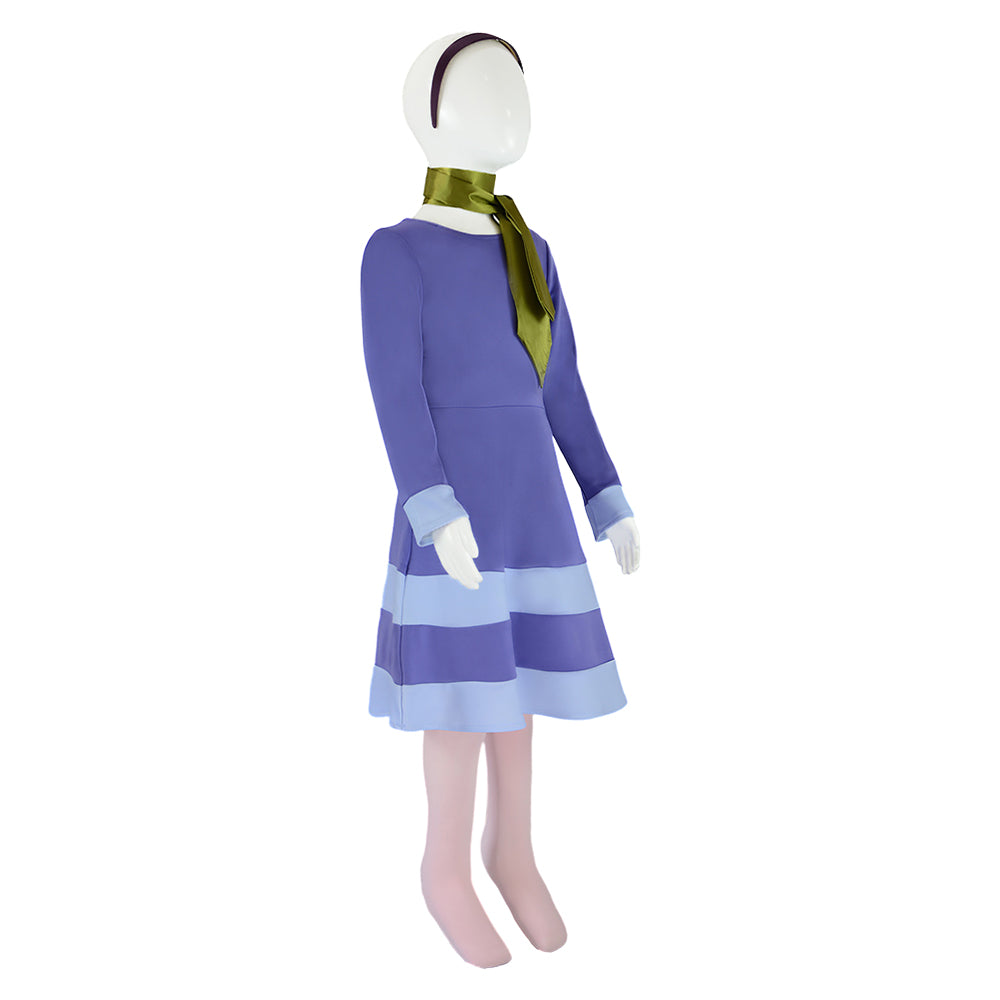 Enfant Scooby Doo Where Are You Daphne Blake Cosplay Costume