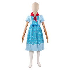 Enfant Stranger Things Saison 5 Holly Wheeler Robe Bleue Cosplay Costume