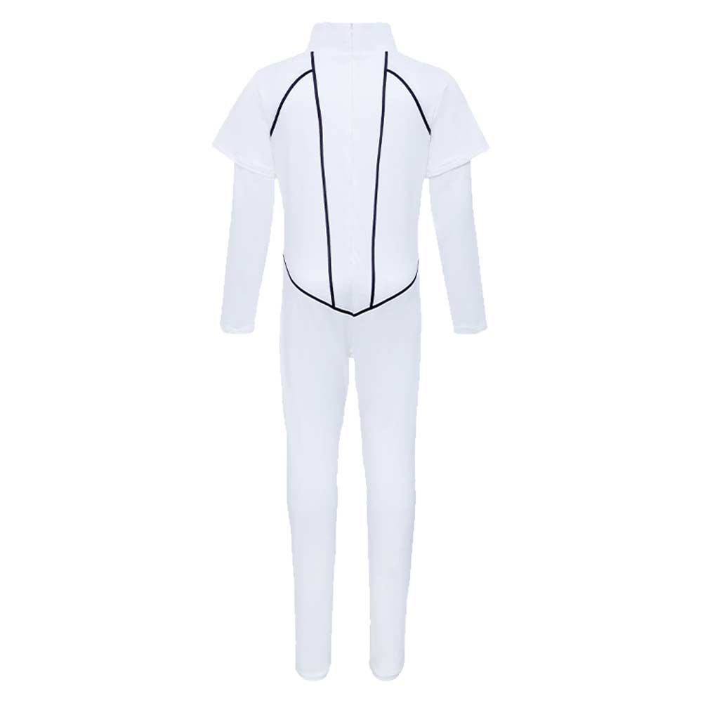 Enfant Stranger Things Saison 5 Kali‌ Combinaison Blanche Cosplay Costume
