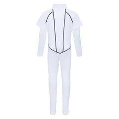 Enfant Stranger Things Saison 5 Kali‌ Combinaison Blanche Cosplay Costume