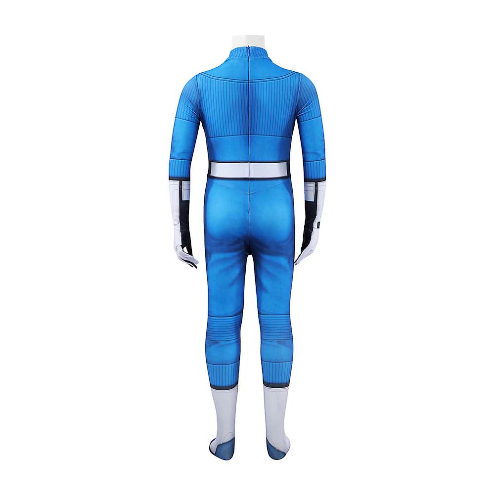 Enfant The Fantastic Four: First Steps(2025) Reed Richards Combinaison Bleue Cosplay Costume