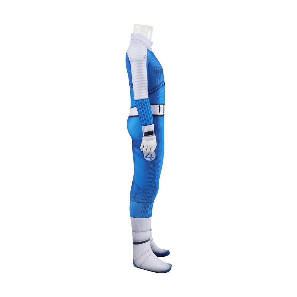 Enfant The Fantastic Four: First Steps(2025) Thing Combinaison Bleue Cosplay Costume
