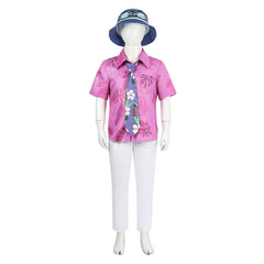 Enfant Zootopia 2(2025) Nick Wilde Chemise Rose Tenue Cosplay Costume