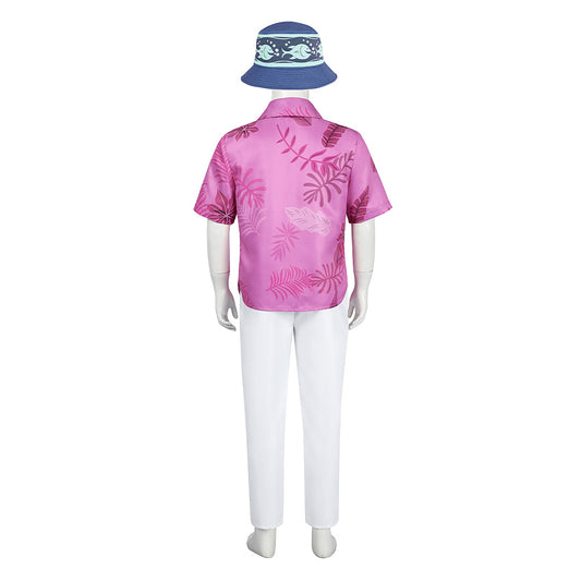 Enfant Zootopia 2(2025) Nick Wilde Chemise Rose Tenue Cosplay Costume