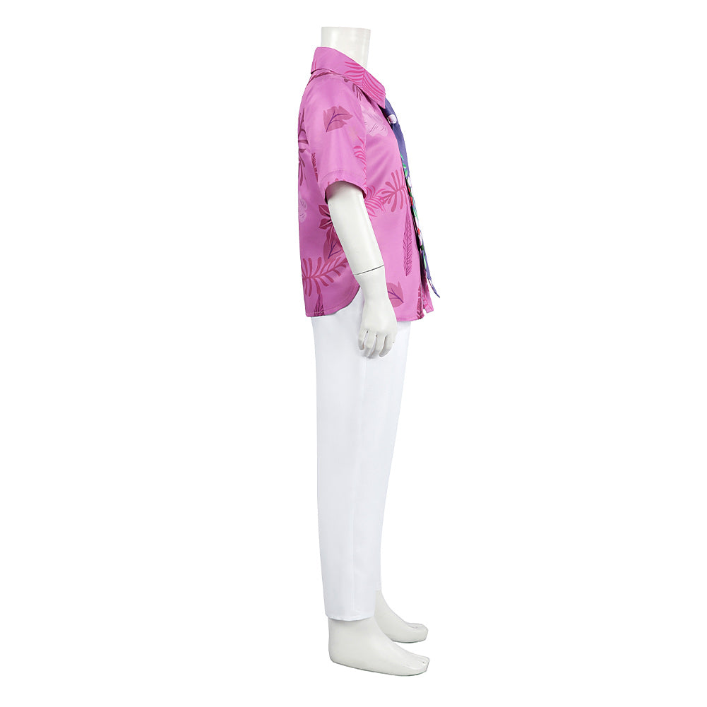 Enfant Zootopia 2(2025) Nick Wilde Chemise Rose Tenue Cosplay Costume