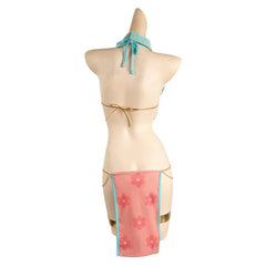 Fairy Tail Lucy Heartfilia Maillot de Bain Bikini Orange Cosplay Costume