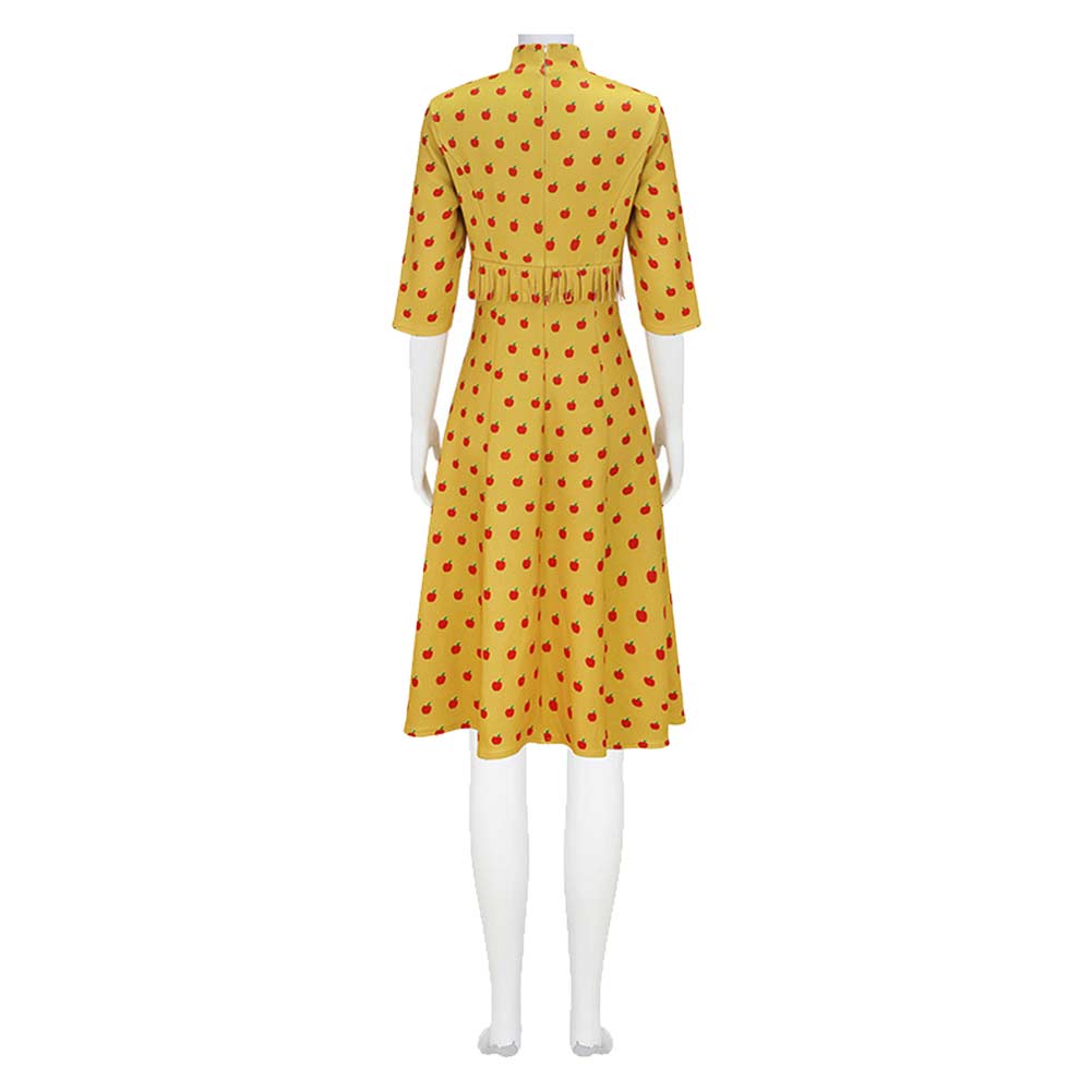 Fantastic Mr. Fox Mme Felicity Renard Robe Jaune Cosplay Costume