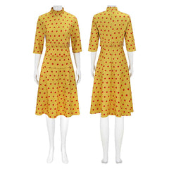 Fantastic Mr. Fox Mme Felicity Renard Robe Jaune Cosplay Costume