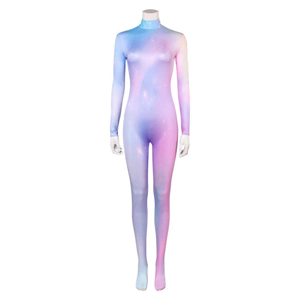 Femme Arcane: League of Legends Saison 2(2024) Viktor Combinaison Bleue et Violette Cosplay Costume