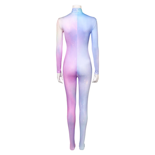 Femme Arcane: League of Legends Saison 2(2024) Viktor Combinaison Bleue et Violette Cosplay Costume