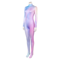 Femme Arcane: League of Legends Saison 2(2024) Viktor Combinaison Bleue et Violette Cosplay Costume