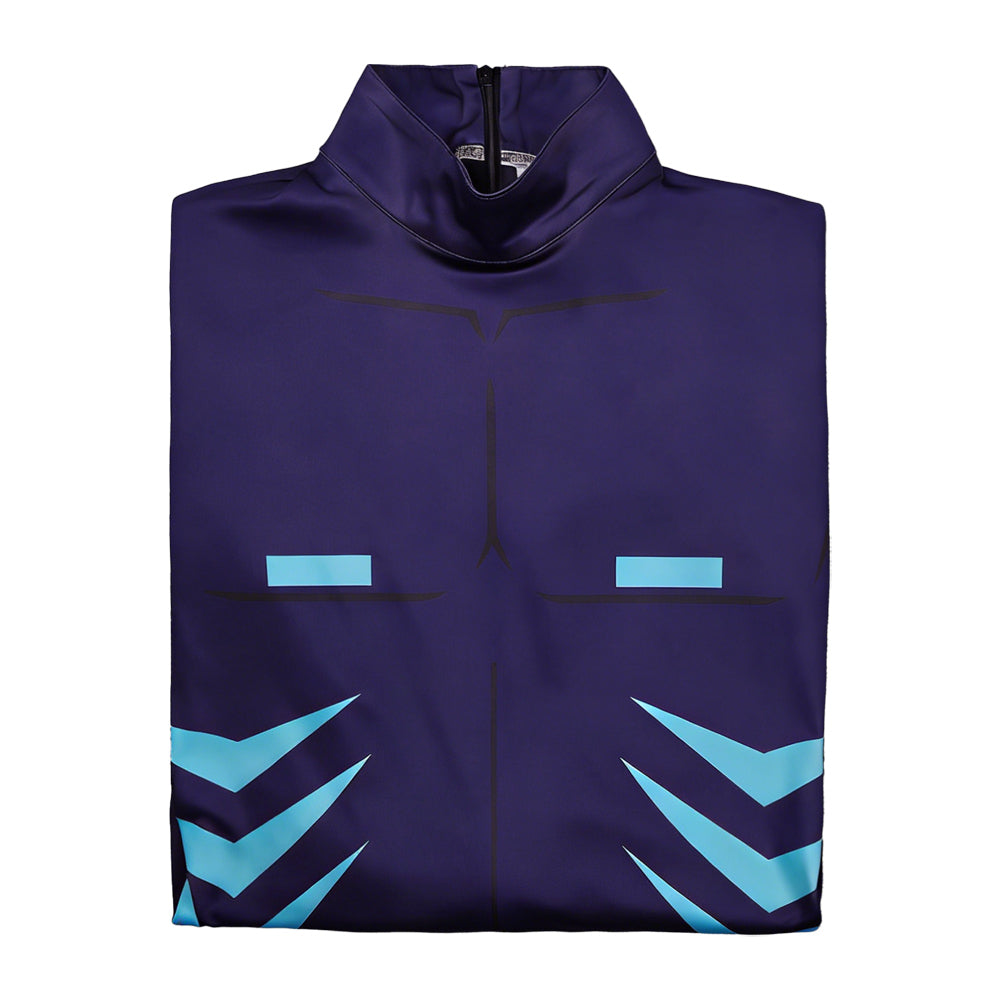 Femme Hazbin Hotel 2 Vox Combinaison Bleue Cosplay Costume