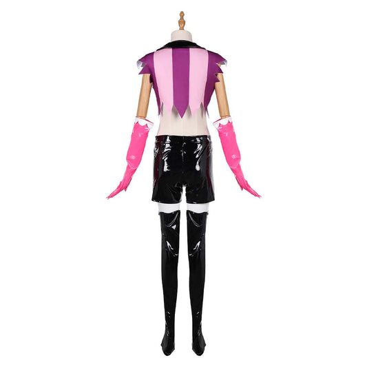 Femme Hazbin Hotel 2(2025) Angel Dust Tenue de Gilet Cosplay Costume