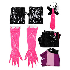 Femme Hazbin Hotel 2(2025) Angel Dust Tenue de Gilet Cosplay Costume