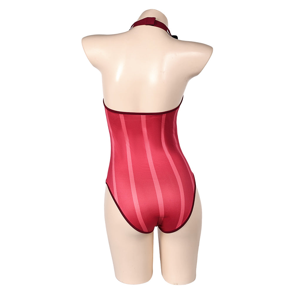 Femme Hazbin Hotel(2024) Alastor Maillot de Bain Une Pièce Cosplay Costume