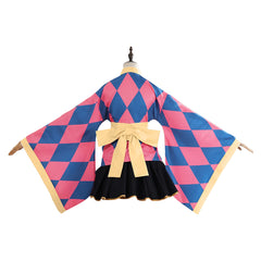 Femme Le Château Ambulant Howl Lolita Robe Bleue et Rose Cosplay Costume