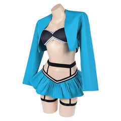 Femme Lingerie Sexy Bleue et Noire Cosplay Costume Carnaval
