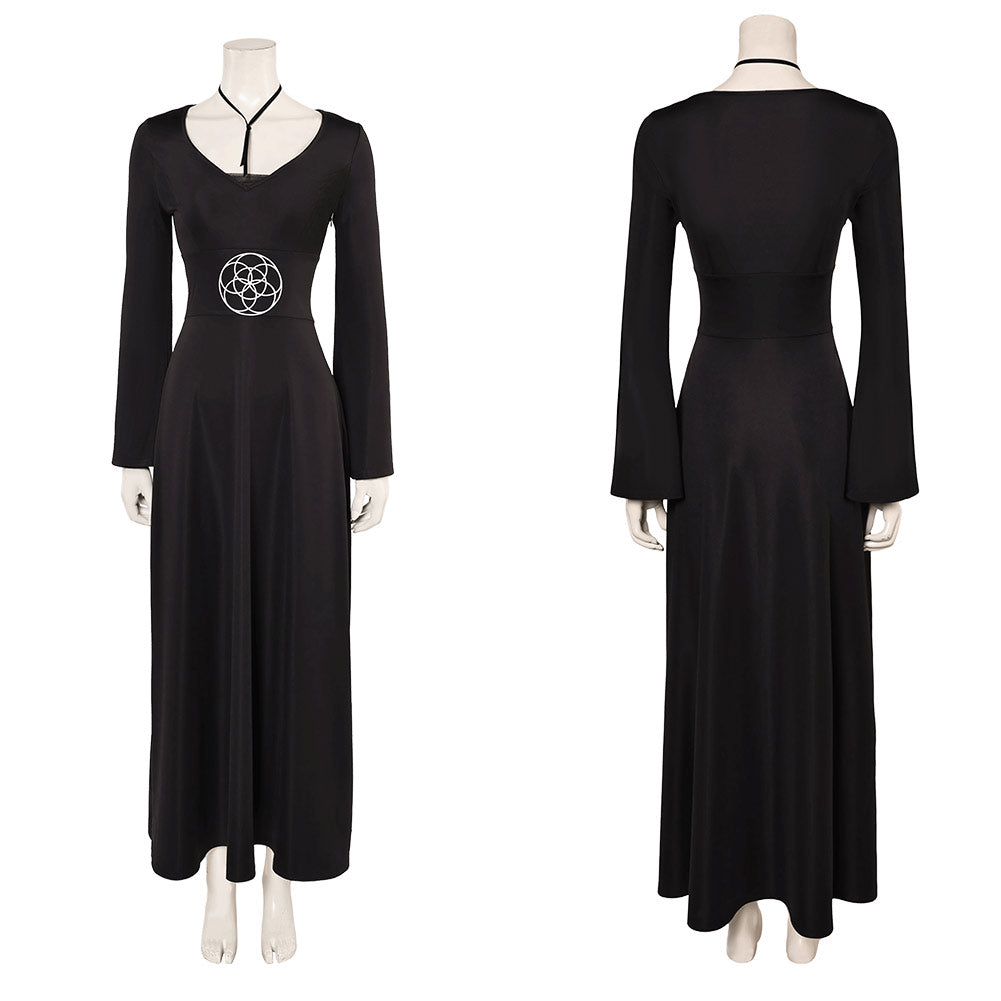 Film Beetlejuice 2(2024) Lydia Deetz Robe Noire Longue Cosplay Costume