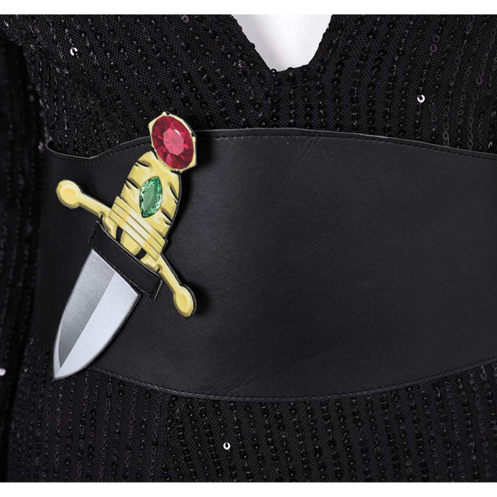 Film Elvira: Mistress of The Dark Elvira Robe Noire Cosplay Costume