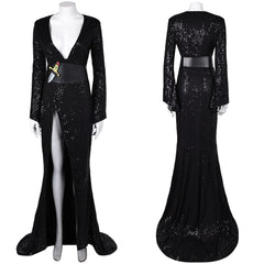 Film Elvira: Mistress of The Dark Elvira Robe Noire Cosplay Costume