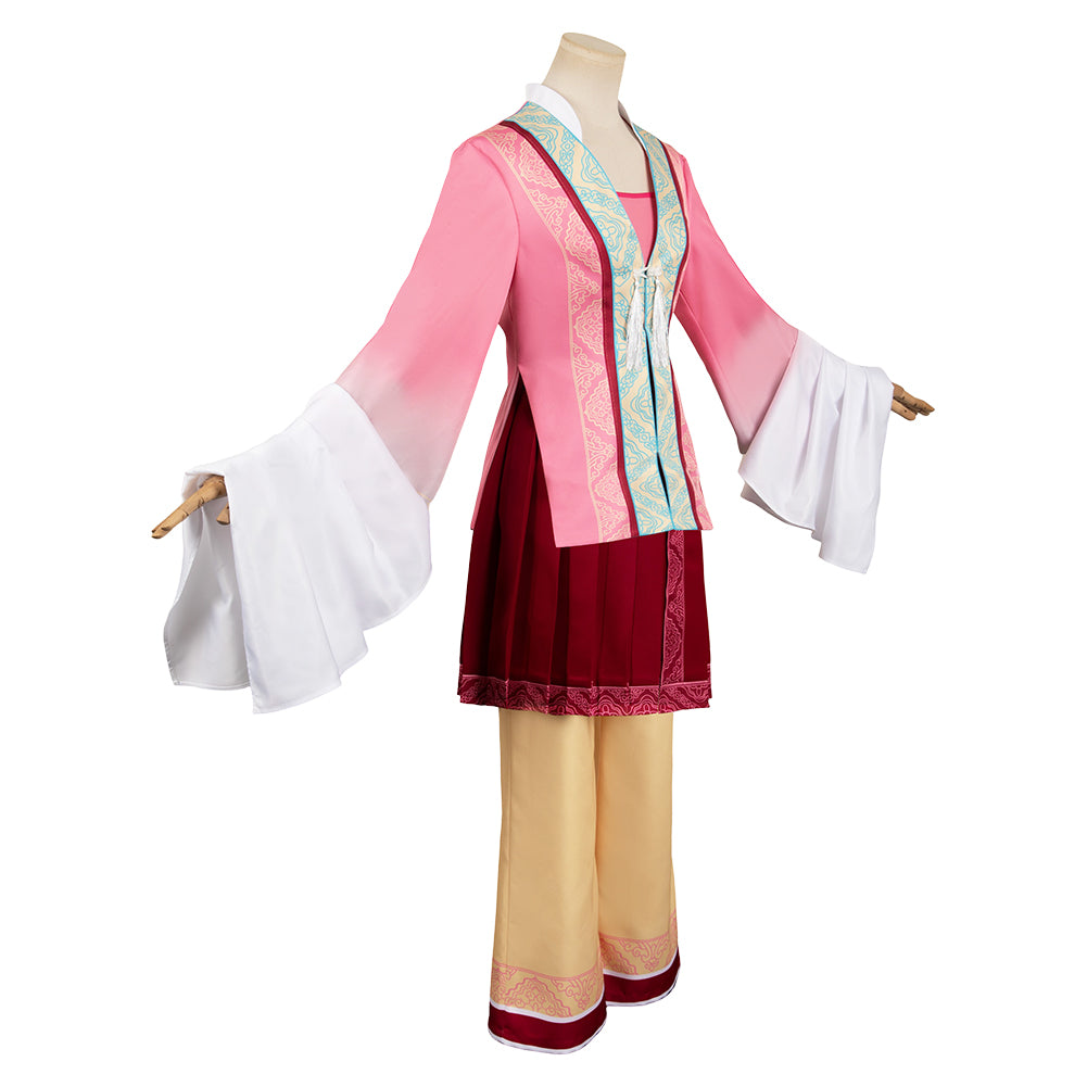 Film White Snake Baoqing Old Fox Tenue Rose Cosplay Costume