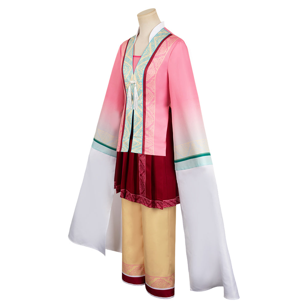 Film White Snake Baoqing Old Fox Tenue Rose Cosplay Costume