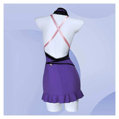 Final Fantasy Tifa Lockhart Robe Violette Cosplay Costume