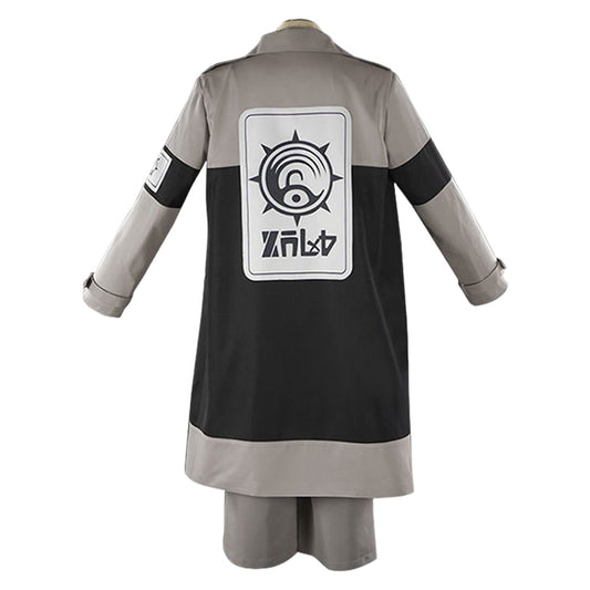 Gachiakuta Enjin Tenue Grise et Rouge Cosplay Costume