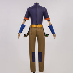 Gyro Zeppeli Tenue Verte et Violette Cosplay Costume