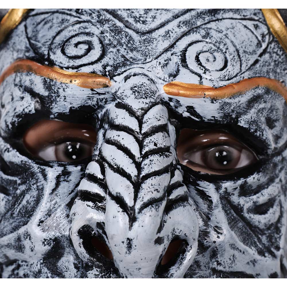 Hannya Diable Japonais Masque Gris Cosplay Accessoire