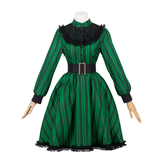 Haunted Mansion Maid Jupe à Rayures Vertes Cosplay Costume