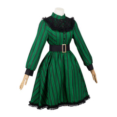 Haunted Mansion Maid Jupe à Rayures Vertes Cosplay Costume