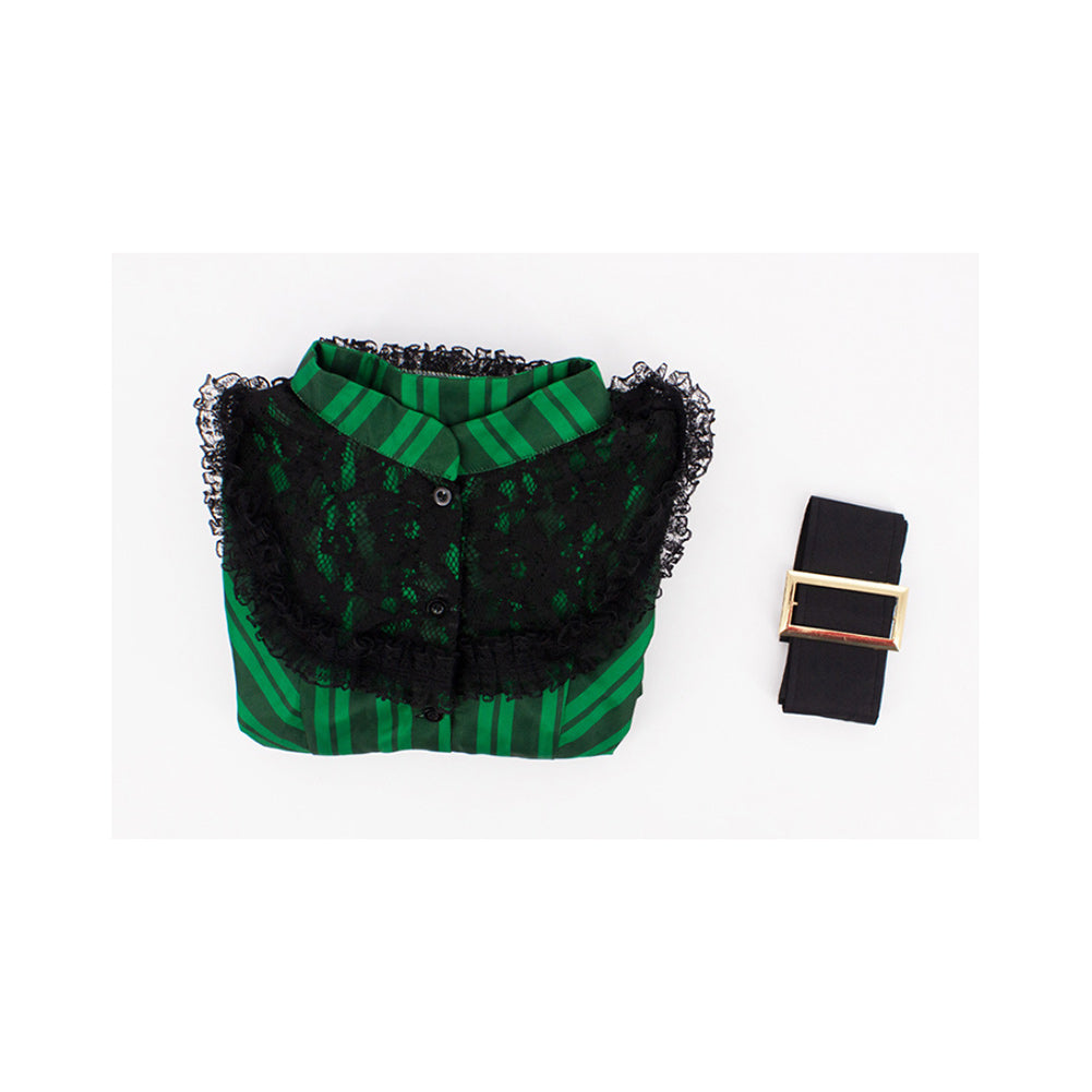 Haunted Mansion Maid Jupe à Rayures Vertes Cosplay Costume
