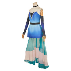 Hazbin Hotel 2 Angel Dust Robe Bleue Cosplay Costume