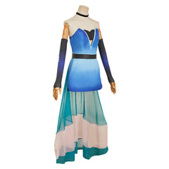 Hazbin Hotel 2 Angel Dust Robe Bleue Cosplay Costume