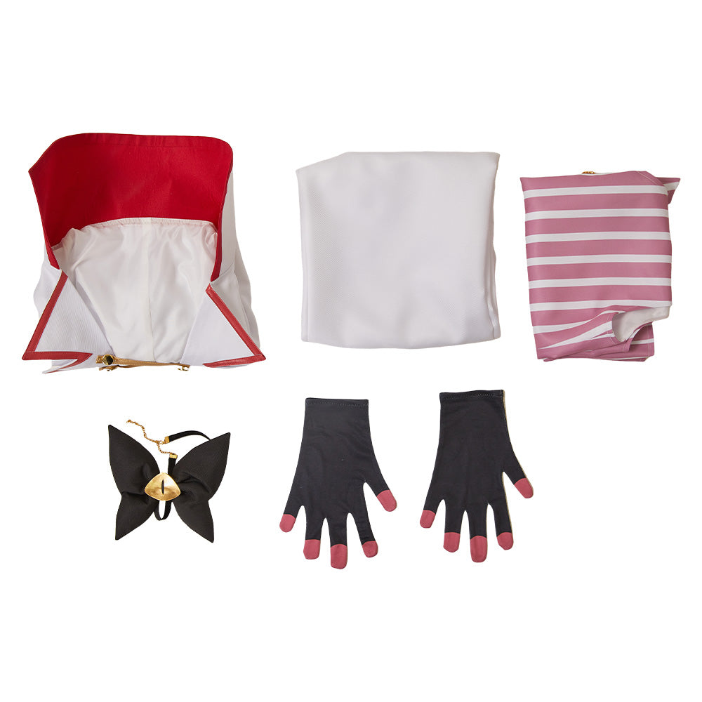 Hazbin Hotel 2 Lucifer Démon Tenue Blanche Cosplay Costume