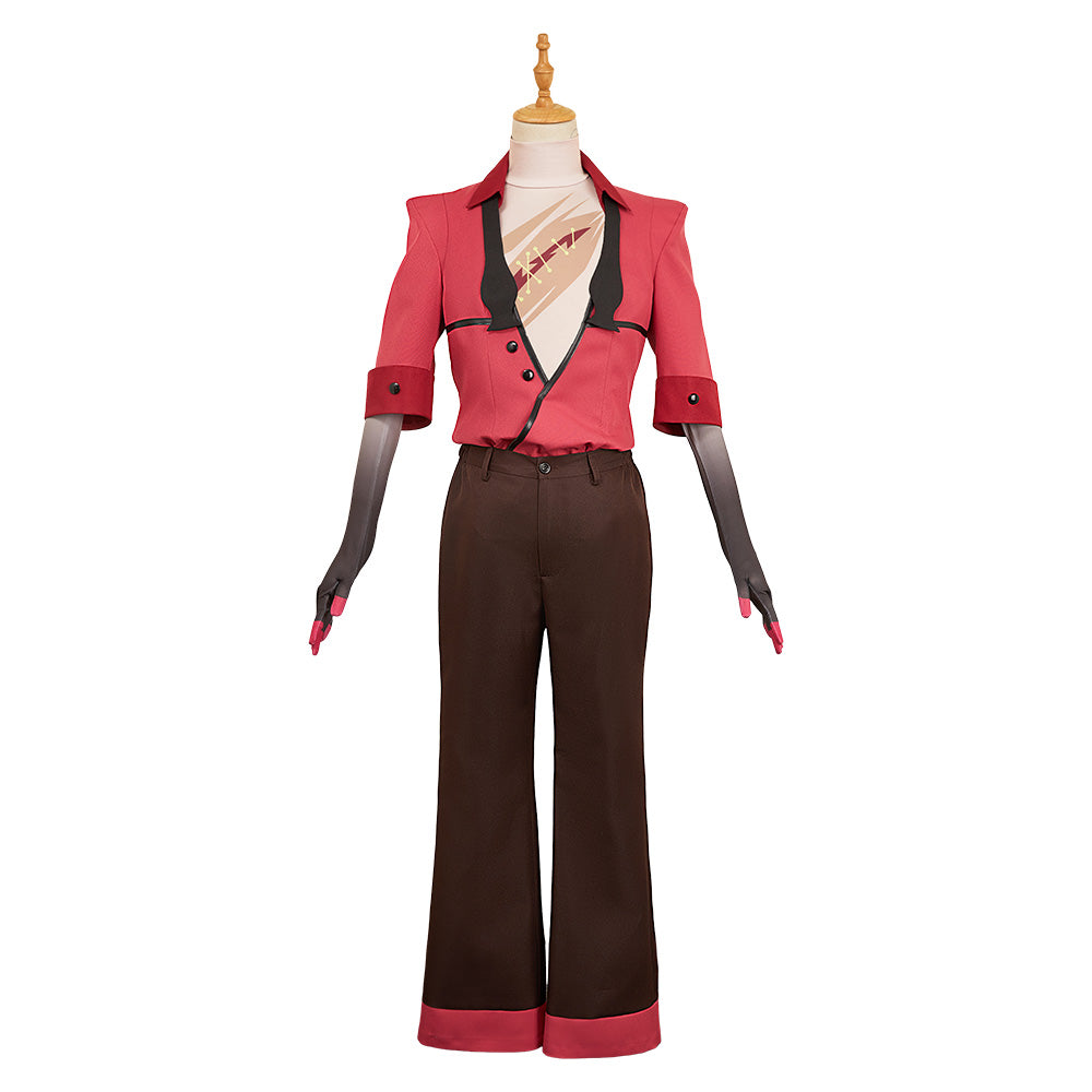 Hazbin Hotel 2(2025) Alastor Tenue Noire et Rouge Cosplay Costume