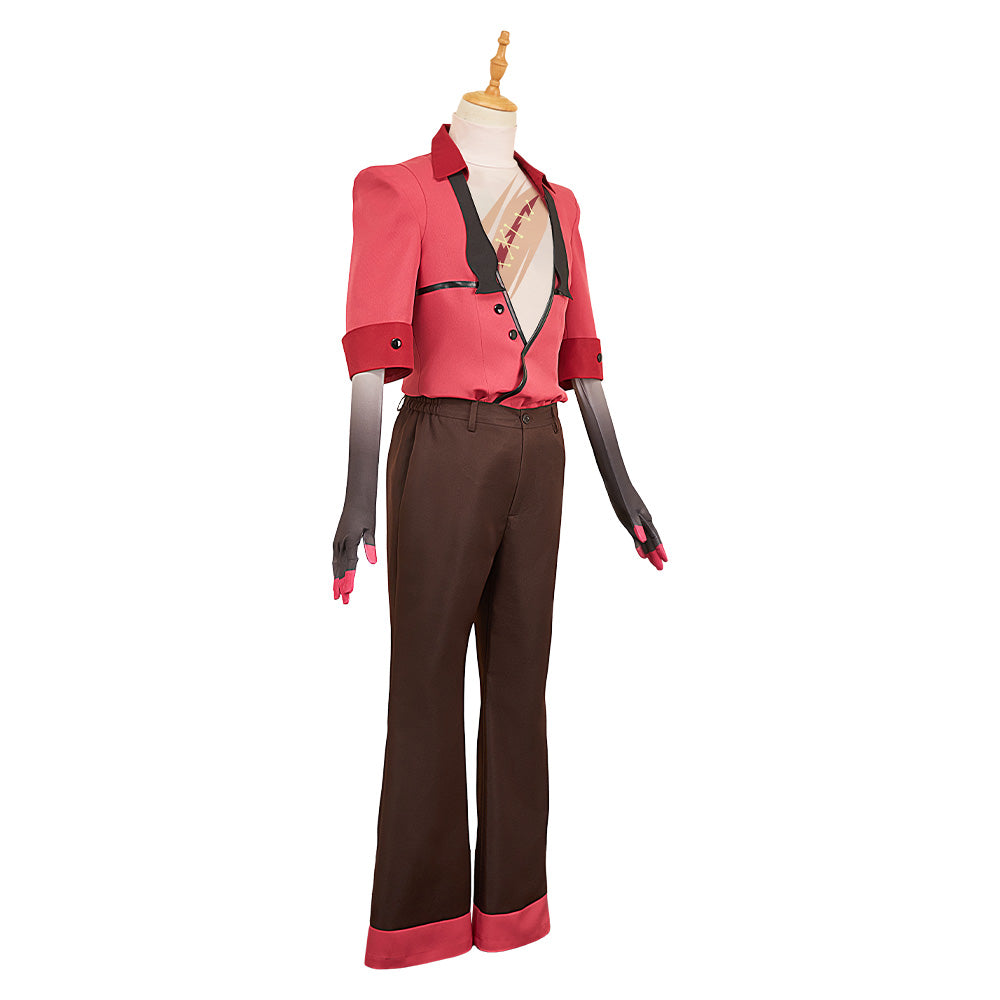 Hazbin Hotel 2(2025) Alastor Tenue Noire et Rouge Cosplay Costume