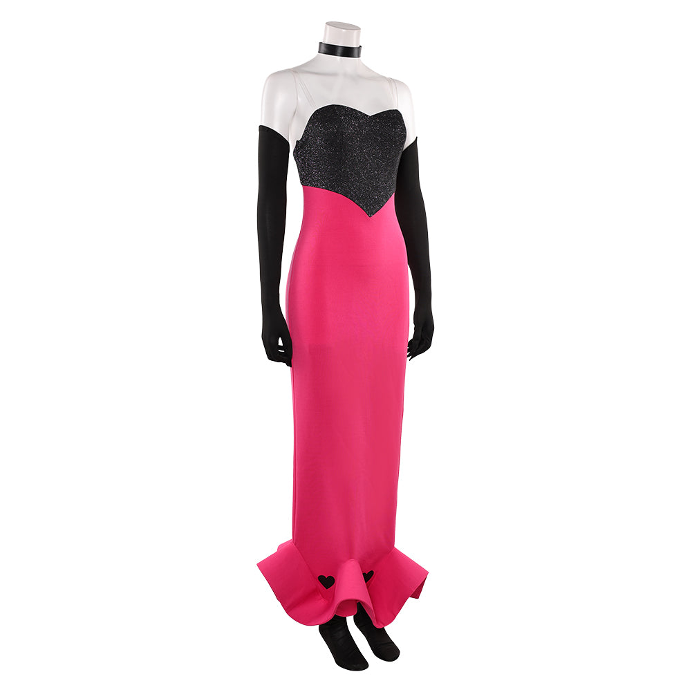Hazbin Hotel 2(2025) Angel Dust Robe Rose et Noire Cosplay Costume