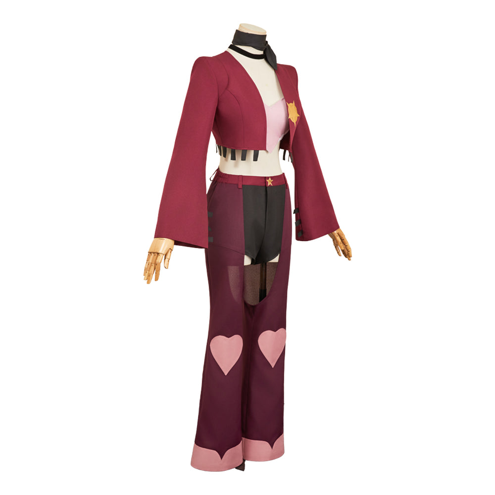 Hazbin Hotel 2(2025) Angel Dust Tenue Rouge Cosplay Costume