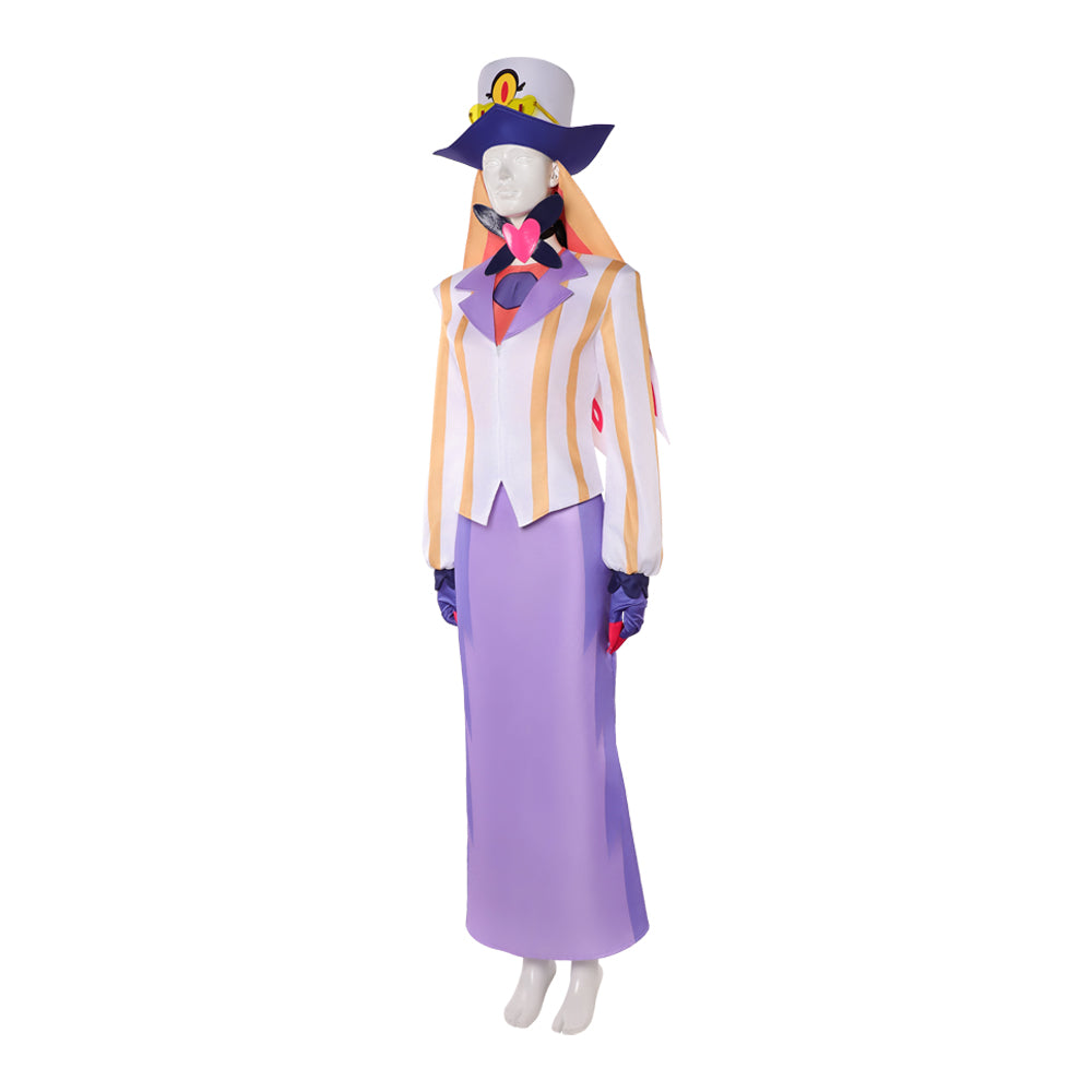 Hazbin Hotel 2(2025) Sir Pentious Tenue Blanche et Violette Cosplay Costume