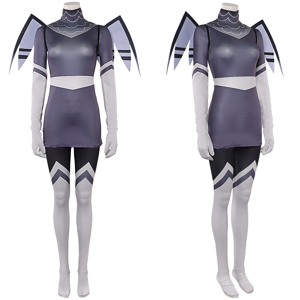 Hazbin Hotel 2(2025) Vaggie Tenue Grise Cosplay Costume