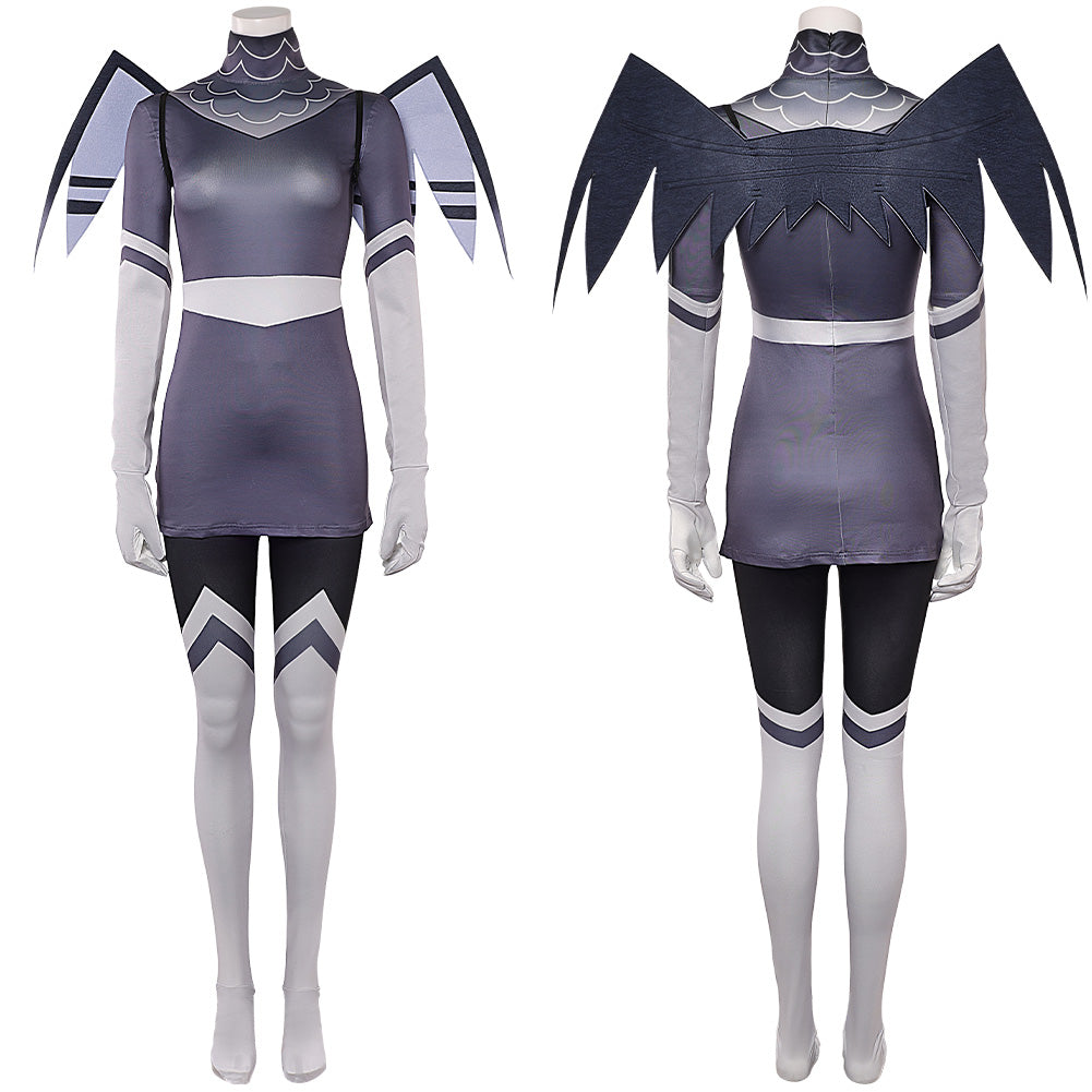 Hazbin Hotel 2(2025) Vaggie Tenue Grise Cosplay Costume