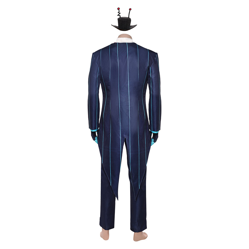 Hazbin Hotel 2‎(2025) Vox Tenue Imprimée Bleue Cosplay Costume