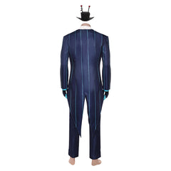 Hazbin Hotel 2‎(2025) Vox Tenue Imprimée Bleue Cosplay Costume
