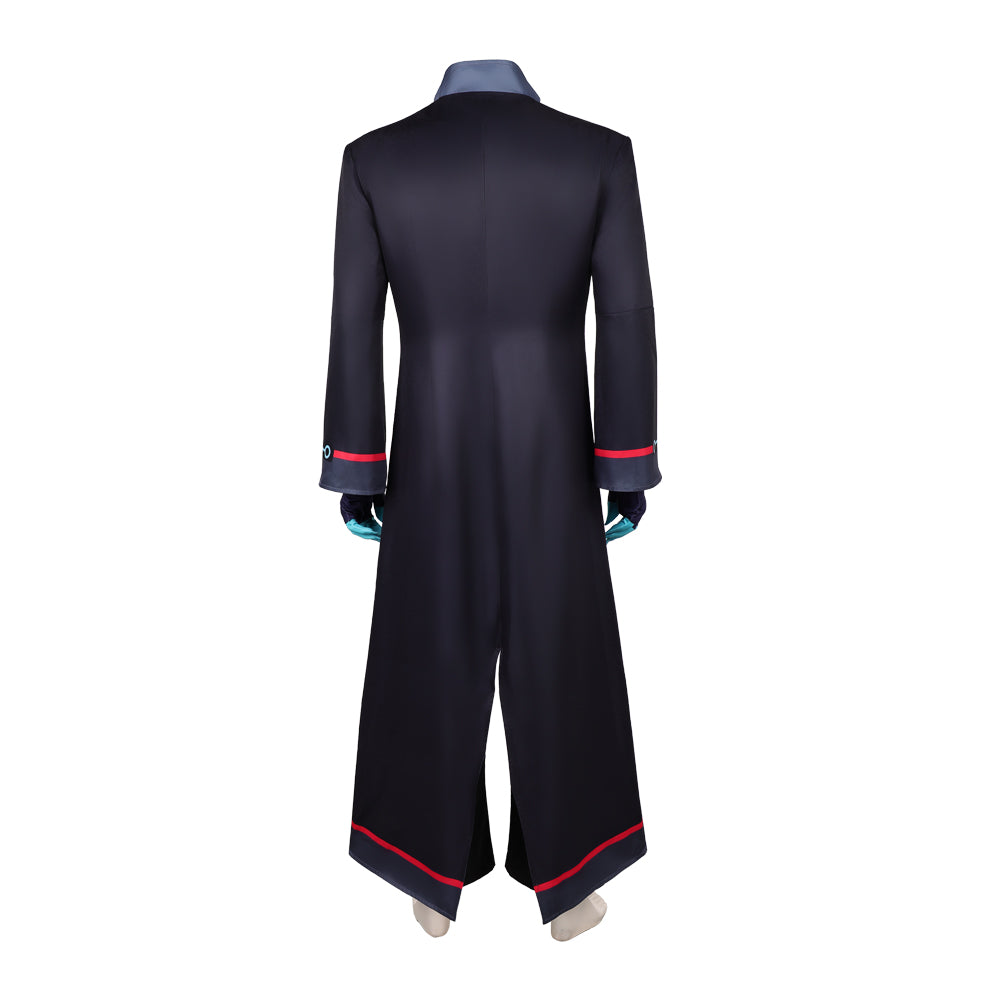 Hazbin Hotel Saison 2‎(2025) Vox Trench Long Noir Cosplay Costume