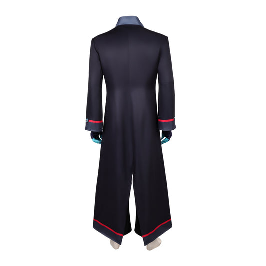 Hazbin Hotel Saison 2‎(2025) Vox Trench Long Noir Cosplay Costume