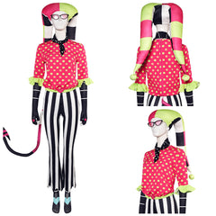 Helluva Boss 2 Fizzarolli Tenue Rouge à Pois Cosplay Costume
