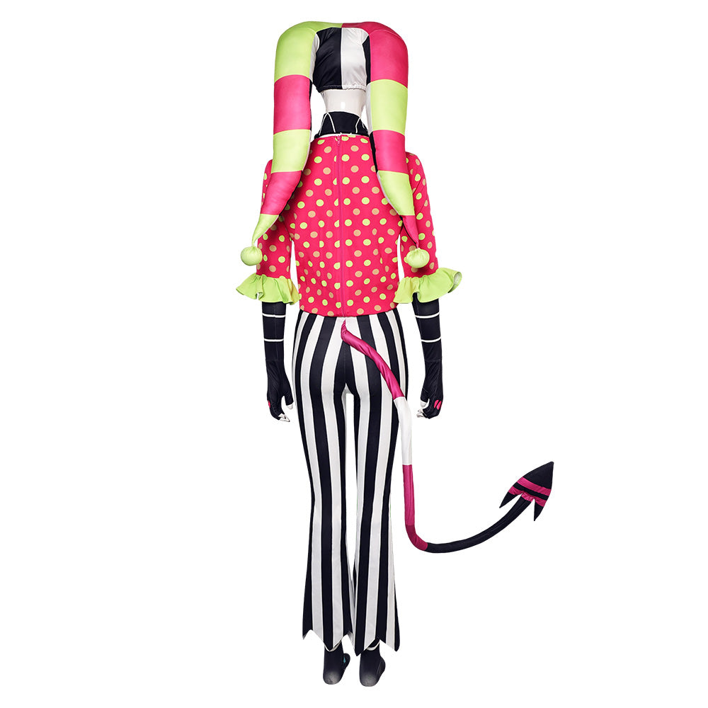 Helluva Boss 2 Fizzarolli Tenue Rouge à Pois Cosplay Costume